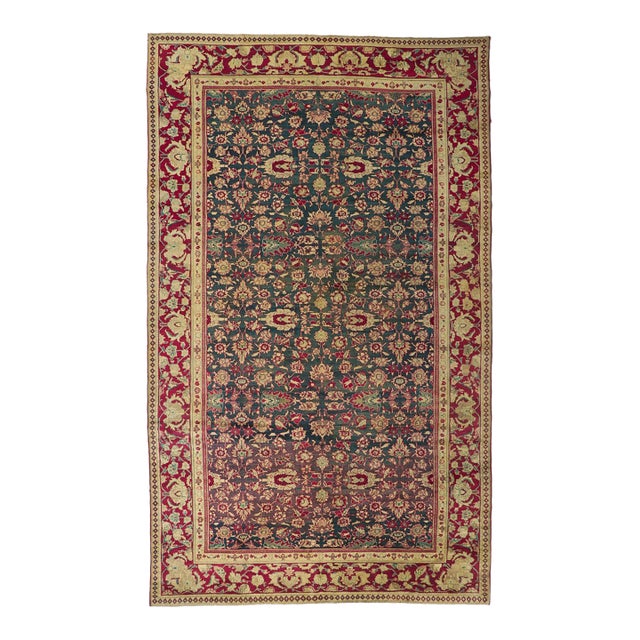 Antique Indian Agra Rug, 08’10 X 14’08 For Sale