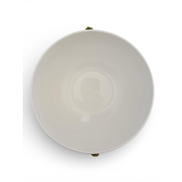 Vintage Italian Painted Ceramic Red Chili Pepper Sculptural Bowl by Este Ceramiche C. E. Lidded Serving Tureen, 11.5" For Sale - Image 10 of 12