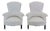 Pair of 19th Century Napoleon III High Back Armchairs, Ready to Upholster For Sale