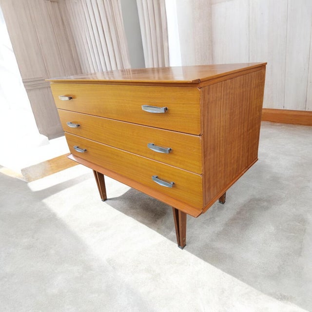 Wood Small Mid-Century Chest, 1950s For Sale - Image 7 of 7