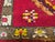 Early 20th Century Early 20th Century Turkish Oushak Hand-Knotted Area Rug, , Red & Yellow, 2' x 2' For Sale - Image 5 of 7