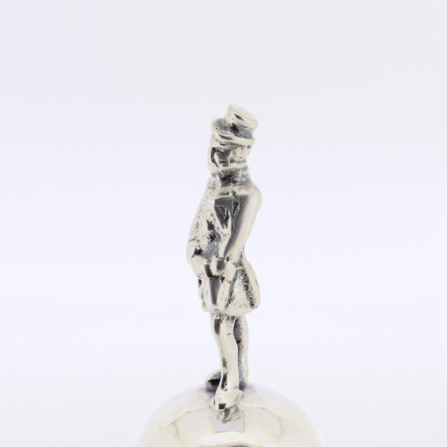Cartier Sterling Silver Table Bell With Figural Handle For Sale - Image 15 of 16
