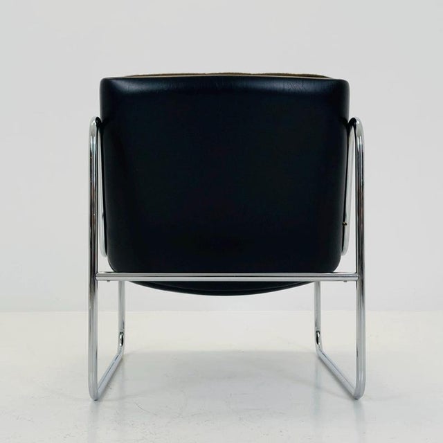 Textile Mid-Century Modern Sling Lounge Chair by Peter Hoyte for Habitat, Italy, 1980s For Sale - Image 7 of 18