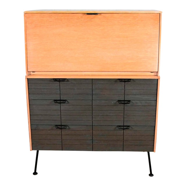 Vintage Mid-Century Modern Mengel Drop Front Secretary Desk by Raymond Loewy For Sale