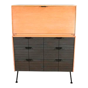 Vintage Mid-Century Modern Mengel Drop Front Secretary Desk by Raymond Loewy