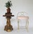 Vintage Pale Pink & Brass Vanity Seat / Stool / Chair For Sale - Image 4 of 16