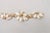 Gold Vintage 1950s Signed Napier White Resin Flowers Bracelet For Sale - Image 8 of 9