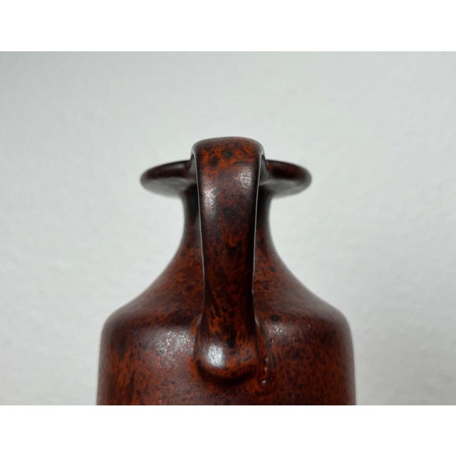 Ceramic Mid-Century Modern German Pottery Fat Lava Vase from Ceramano, 1960s For Sale - Image 7 of 18