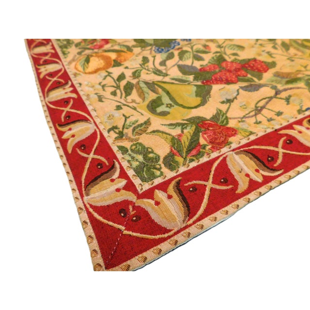 Textile 1980s French Tapestry Featuring Fruits For Sale - Image 7 of 10