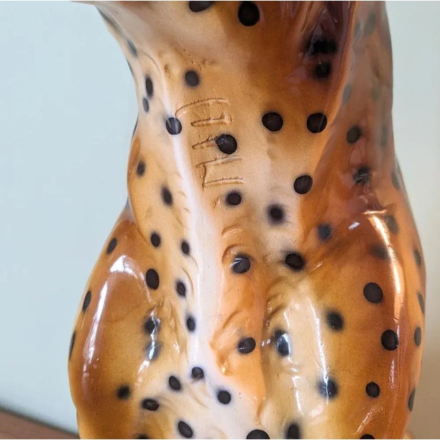Vintage Ceramic Leopard, Italy, 1960s For Sale - Image 4 of 8