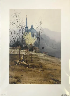 “Monastery” Oringinal Print Hand Signed