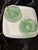 1980s Chantilly Green Cup and Saucer Set Made by Indiana Glass - Set of 4 For Sale - Image 10 of 12