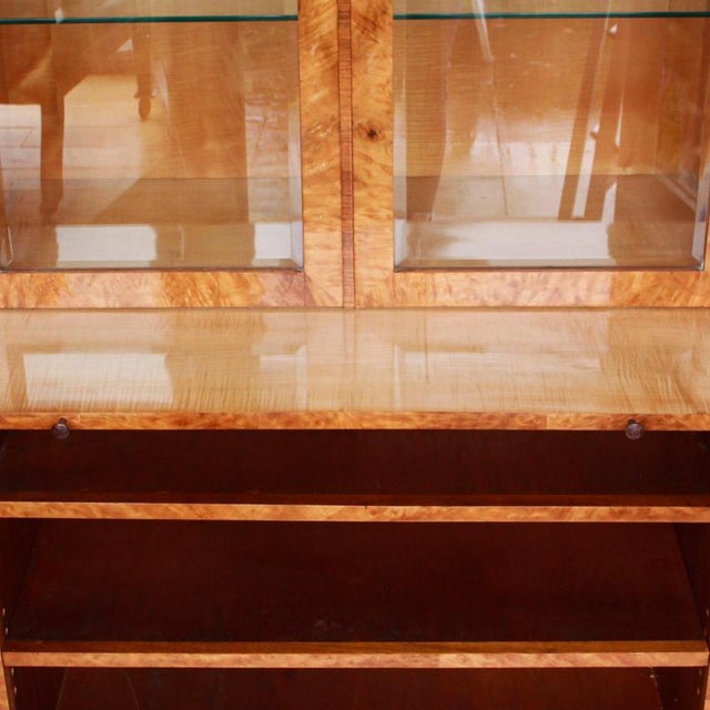 Vintage Bookcase in Satinwood, 1930s For Sale - Image 12 of 14