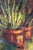Pair of houseplant paintings - heavily textured - 70s paintings - midcentury - boho - green paintings - still life - vertical painting -gift For Sale - Image 4 of 10