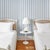 2020s Sample - Schumacher Louise Stripe Wallcovering In Blue For Sale - Image 5 of 6