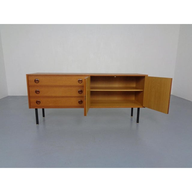 Wood Teak Sideboard with Top, 1960s, Set of 2 For Sale - Image 7 of 18