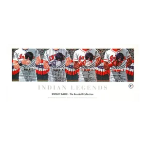 Dwight Baird 'Indian Legends' Outsider Art Black & White,Blue,Red,White Canada Offset Lithograph