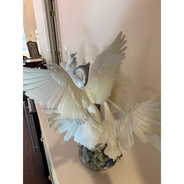 Spanish LLadro Swans Take Flight For Sale - Image 3 of 3
