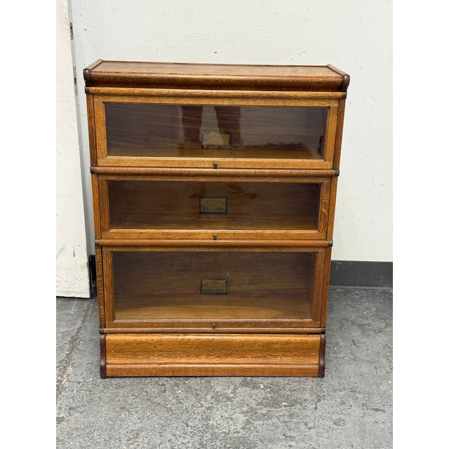 Brown Antique Globe-Wernicke Barrister Bookcase For Sale - Image 8 of 12