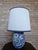 Painted Ceramic Table Lamp with Fabric Lampshade, 1970s For Sale - Image 16 of 16