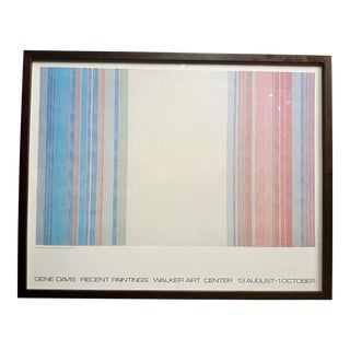 1970s Gene Davis Exhibition Poster For Sale