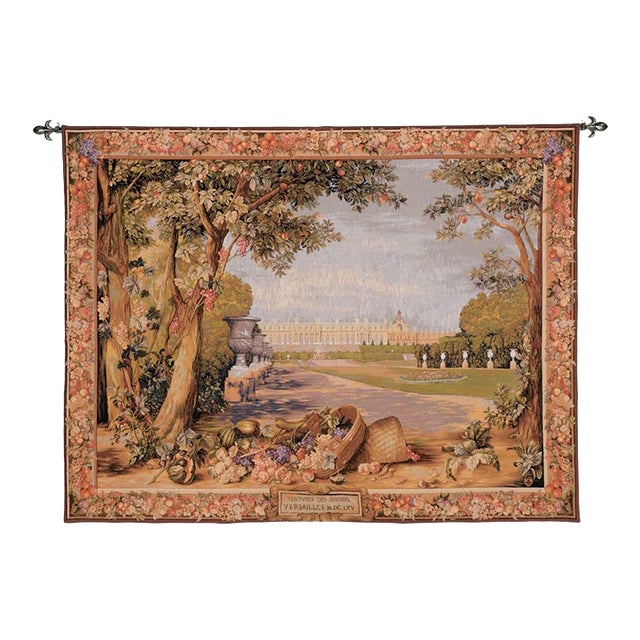 Les Jardins Versailles Tapestry - 152 X 196 Cm (5'0" X 6'5") - Requires Rod Size 5 For Sale