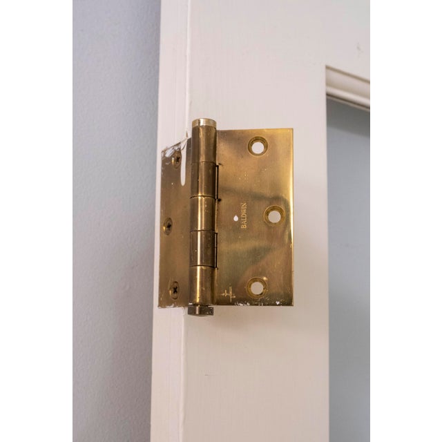 Set of 4 Solid Wood French Doors W. Baldwin Brass Hardware For Sale - Image 11 of 12