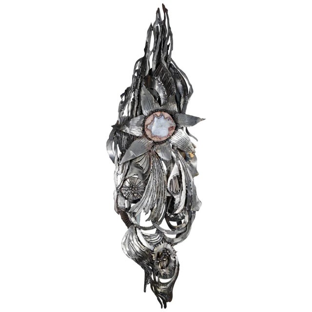 Brutalist Wall Light by Jacques Lerebourg, 1970s For Sale - Image 6 of 6