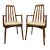 1960s Svegards Dining Captain Chairs Set of Two For Sale