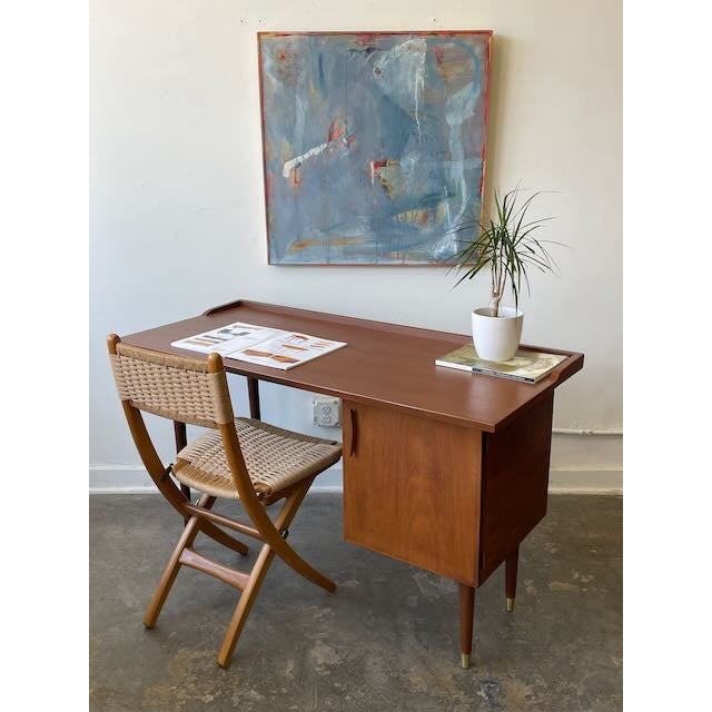 We have a charming mid century American writing desk back from full restoration and we think it is a perfect and...