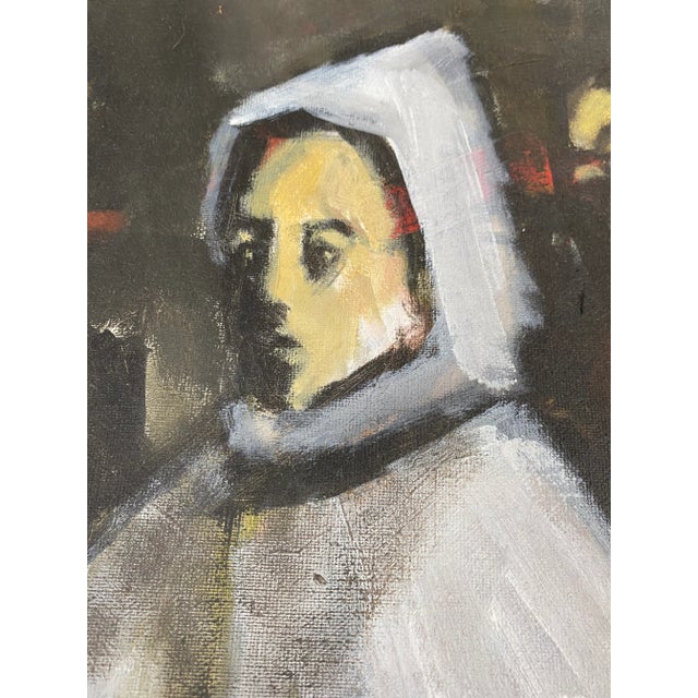 Vintage Framed Figure Painting For Sale - Image 4 of 8