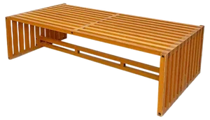 Mid-Century Modern Wood Ara Coffee Table by Vignelli for Driade, 1970s