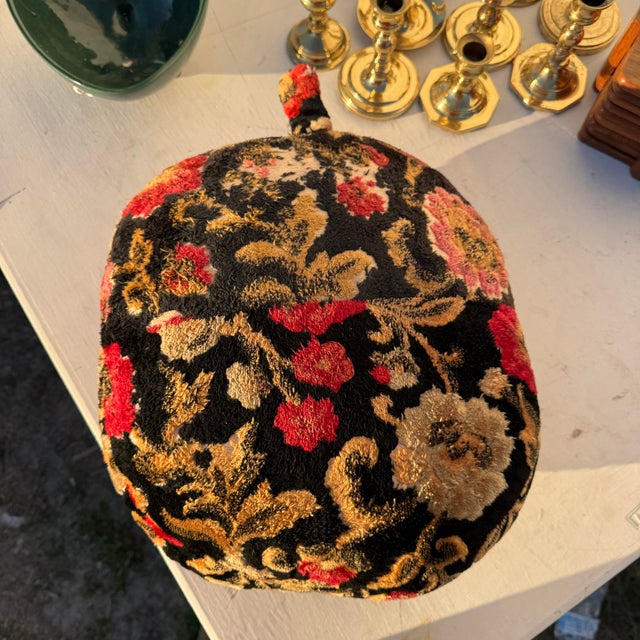 Funky and cool handmade velvet backed nine o’clock pillow. This is definitely a one of a kind pillow, or maybe let’s say a...