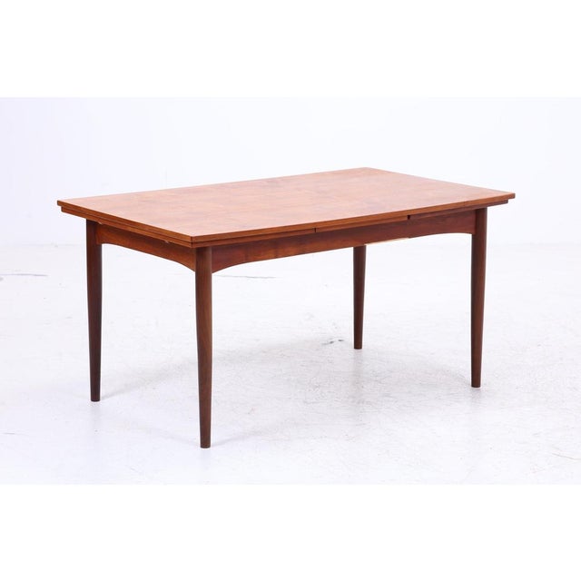 Vintage Extendable Dining Table in Teak, 1960s For Sale - Image 3 of 11