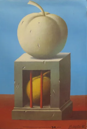 1989 Original Poster for Artis 89's Images Internationales Pour Les Droits De l'Homme Et Du Citoyen - Caged Fruit