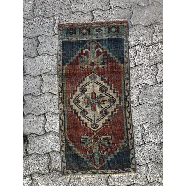 Handmade Turkish Floor Rug For Sale - Image 6 of 6