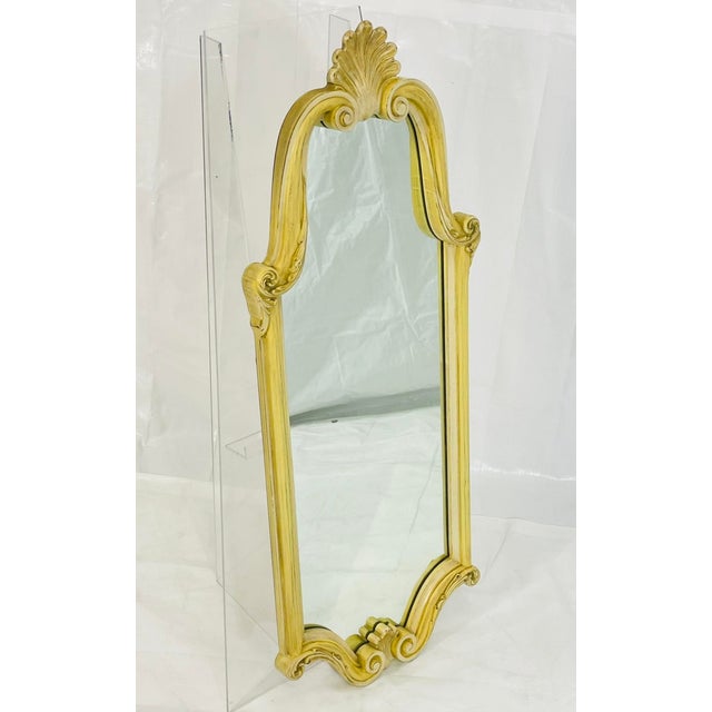 Rococo 1940s Carved Giltwood Wall Mirror, Rococo Revival For Sale - Image 3 of 18