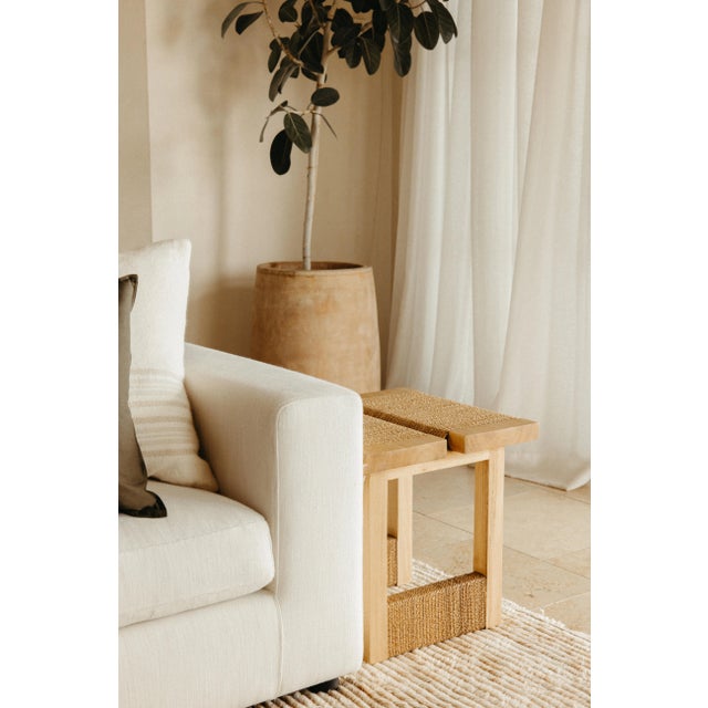 Inspired by the rich craft traditions of Mexico, this handwoven and handcrafted piece brings a versatile and textural...