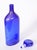 Vintage Cobalt Blue Murano Glass With Gold Flecks Decanter For Sale - Image 4 of 9