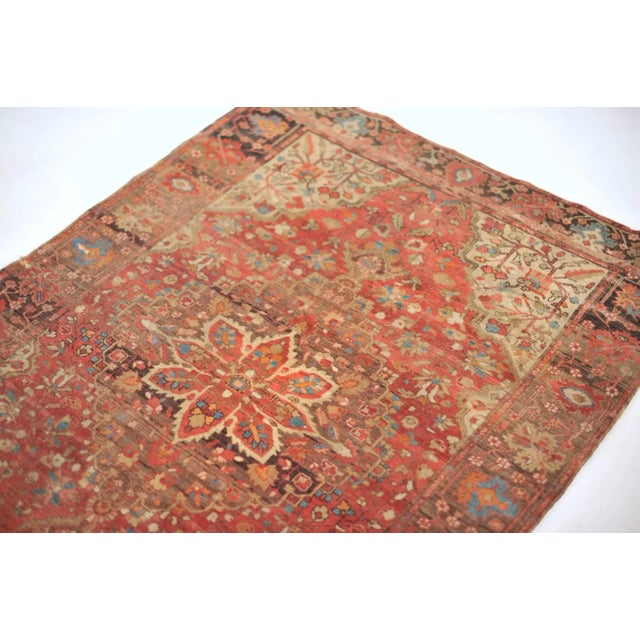 Persian 1930s Persian Ferahan Sarouk Lamb Wool Rug, 3.6 x 4.11 For Sale - Image 3 of 11