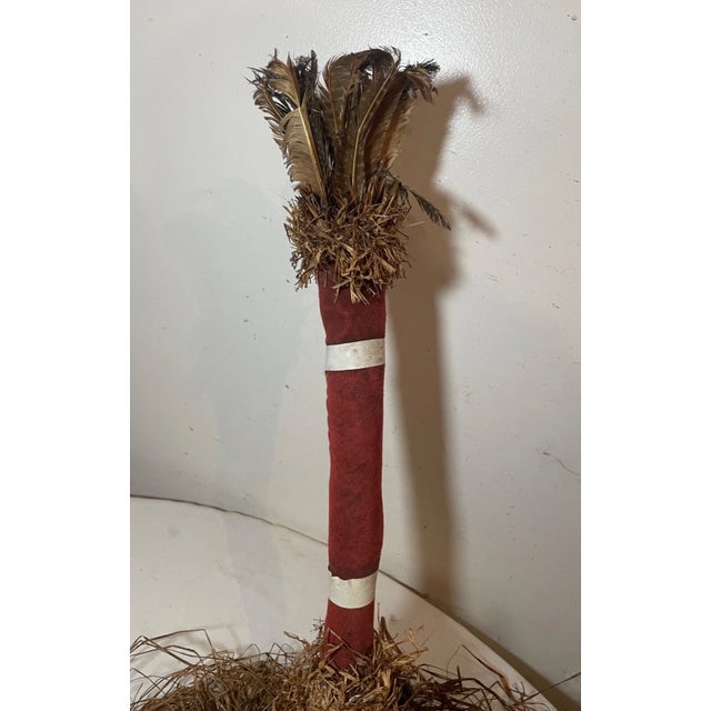 Wood Share Vintage Handmade West African Cote d'Ivoire Dan Worn Ceremonial Wood Mask Mixed For Sale - Image 7 of 11