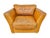 American Vintage Ralph Lauren Style Leather Club Chair & Ottoman For Sale - Image 3 of 9