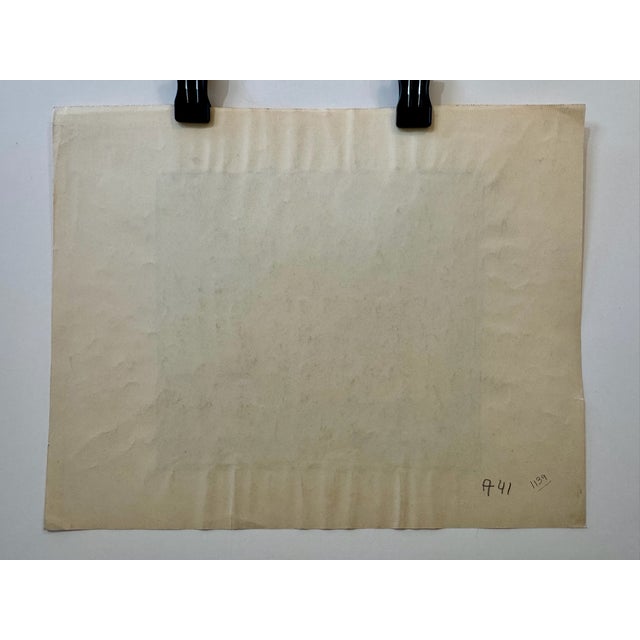 Henry Emil Salloch Original Watercolor on Paper Architectural Village Scene. For Sale In Atlanta - Image 6 of 7