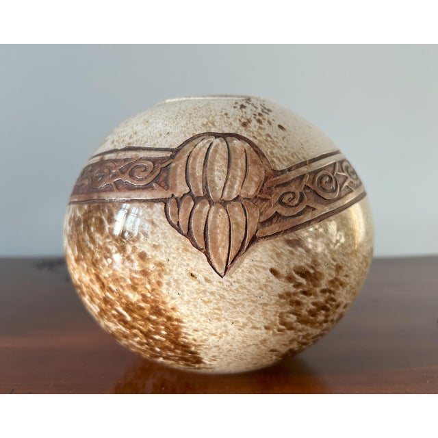 Art Deco Glass Sphere Vase by Legras, 1920s For Sale - Image 3 of 11