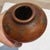 Burnt Umber MCM Bronze Vase With Tribal Motif Circa 50s For Sale - Image 8 of 10