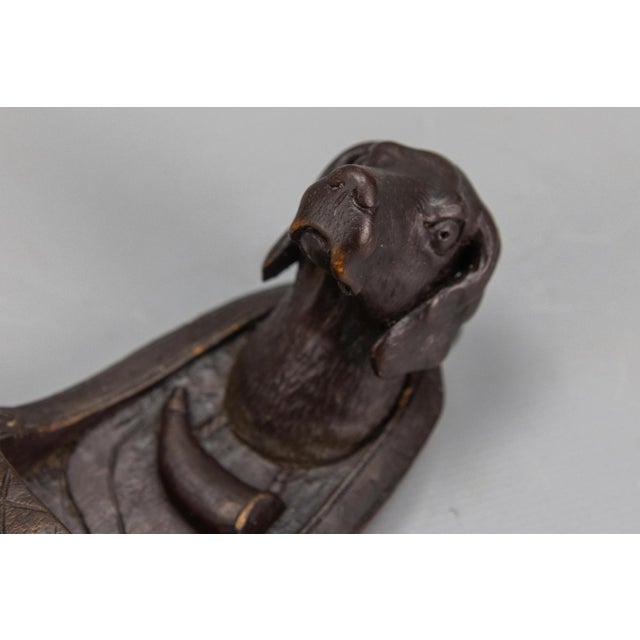 Black Forest Hand-Carved Wooden Wall Mounted Salt Box, 1890s For Sale - Image 4 of 18