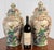 Chinoiserie Vintage 16" Chinese Chinoiserie Porcelain Cherry Blossom & Bird Urn - A Pair For Sale - Image 3 of 11