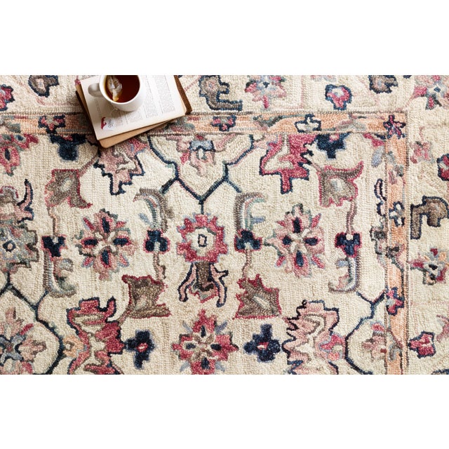Transitional Loloi Rugs Elka Rug, Ivory / Multi - 1'6"x1'6" For Sale - Image 3 of 6