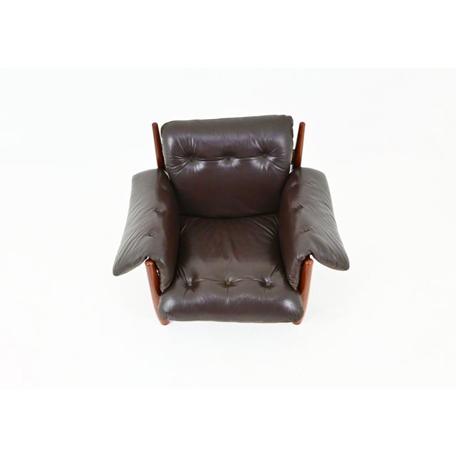 Tan Sheriff Lounge Chair by Sergio Rodrigues for Isa, 1960s For Sale - Image 8 of 12