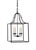 Brass - Curved Square Dark Bronze Finish-4 Lights.